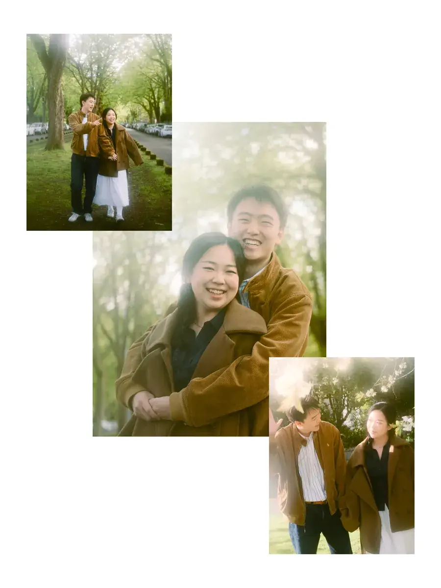 Intimate couples portrait in the trails of Ravenna Park Seattle