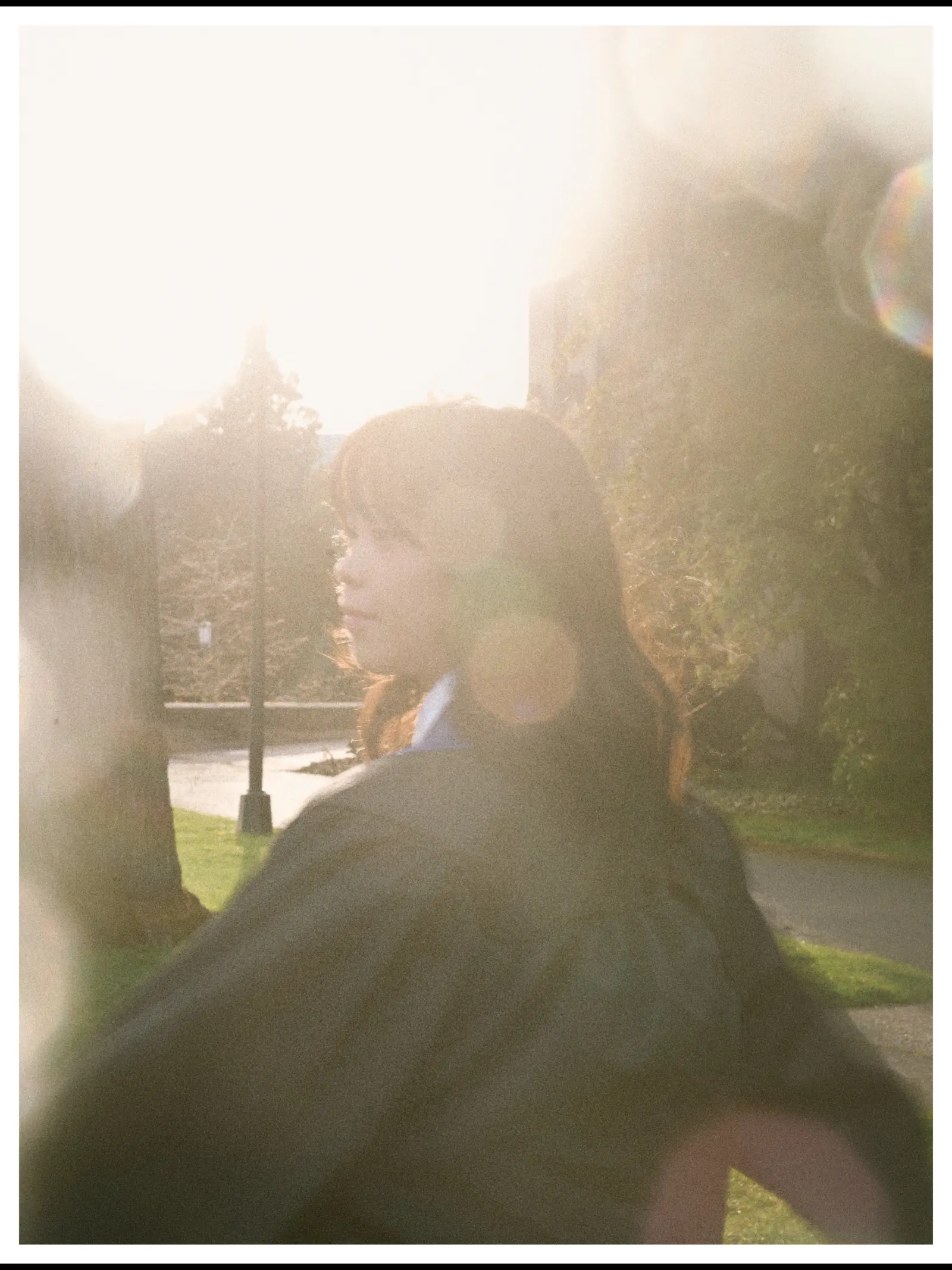 Traditional Hanfu portrait on University of Washington campus in Seattle